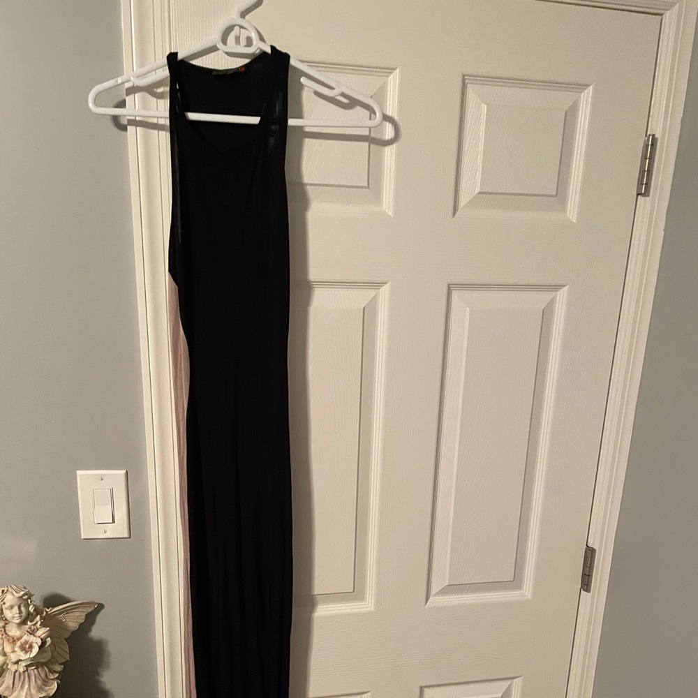 Guess Black and Tan maxi dress